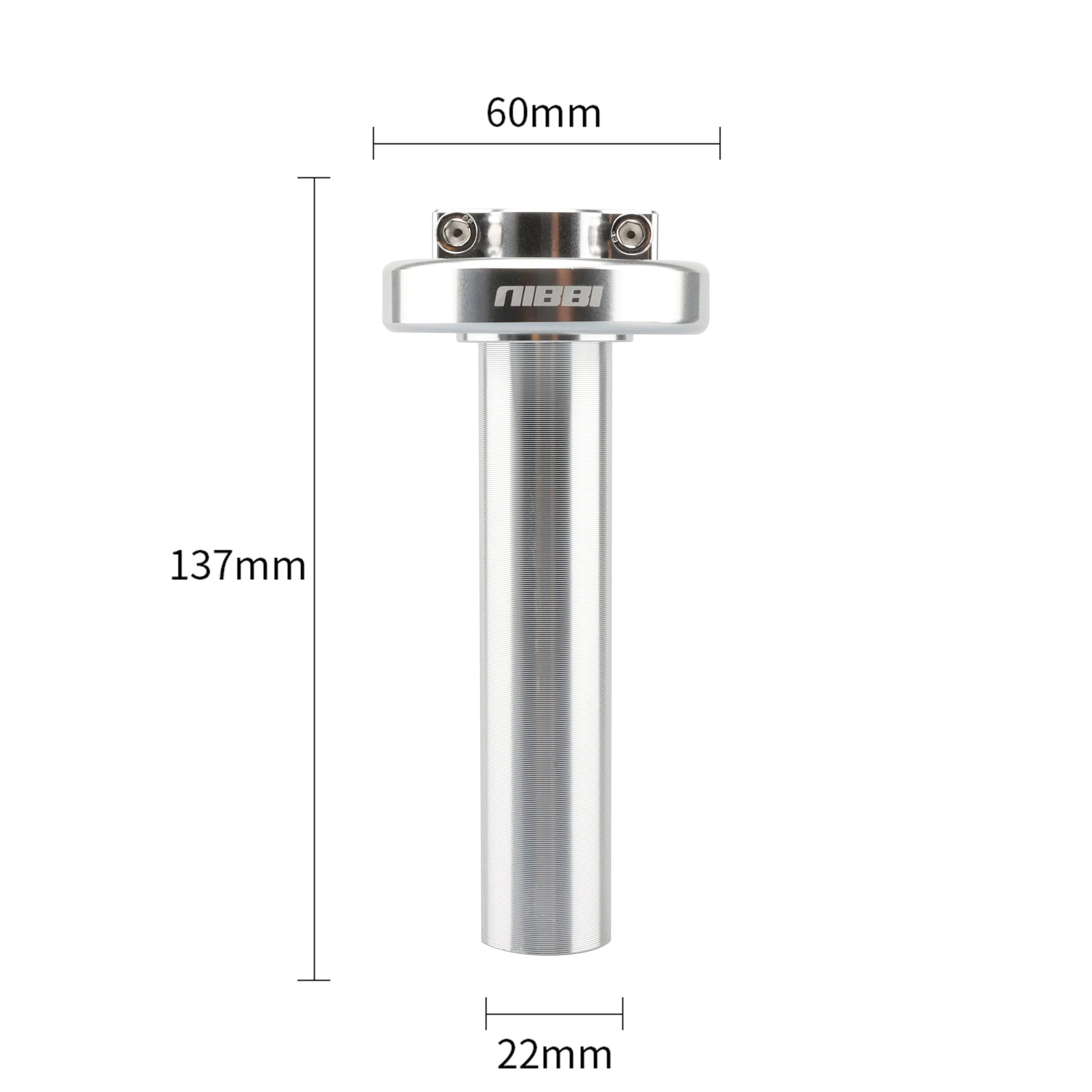 Kurzhub Gasgriff CNC Aluminium 1/4 Schwarz